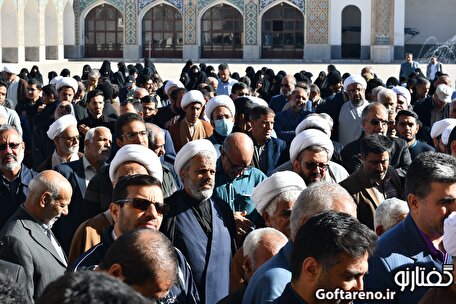 ببینید| گزارش تصویری گفتارنو از مراسم تشییع پیکر حجت‌الاسلام شاکری در مسجد امام کرمان